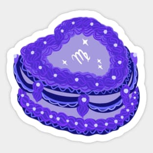 Virgo cake Sticker